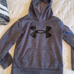 Boys size 6 grey and black hoodie